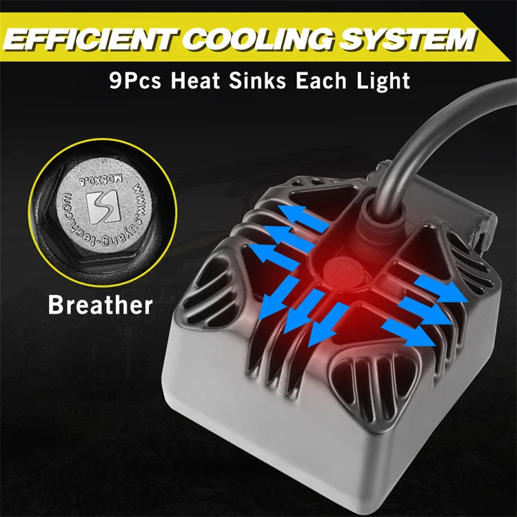 2 шт. 2 дюйма 54 Вт янтарный или белый маленький точечный луч 12 В мотоциклетный светильник