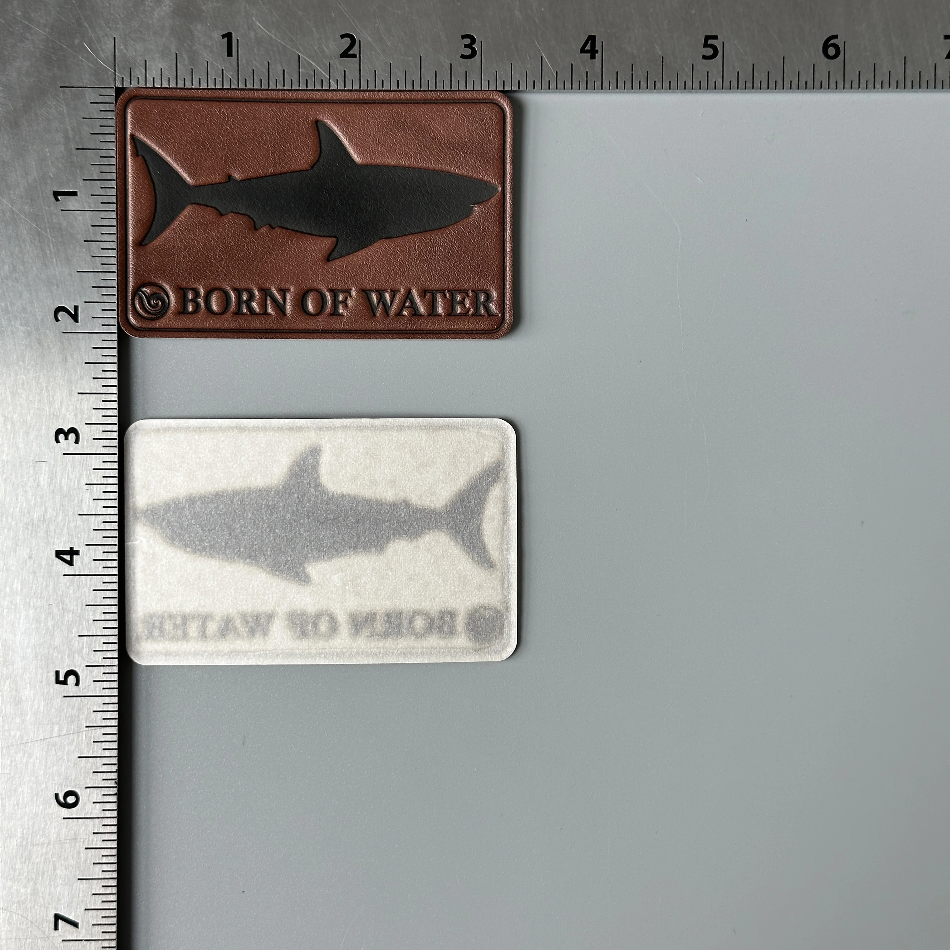 High Quality Laser Engraved Jeans Hats Pu Embossed Leather Patches blank Custom Logo for Bag