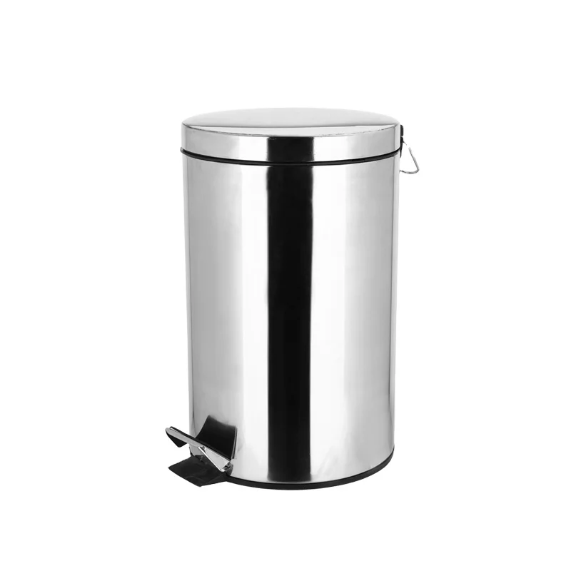 Steel trash can pedal trash bin stainless steel stainless steel foot pedal waste bin hotel room