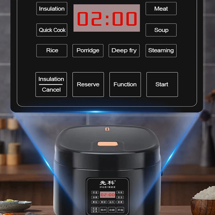 5L multi-functional large capacity rice cooker home intelligent reservation timing multi-purpose rice cooker factory direct sale