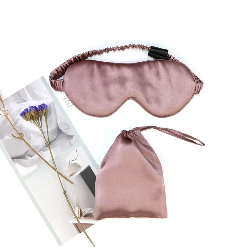 100% 22MM Mulberry Silk Sleep Mask,Filled with 100% Mulberry Silk,Silk Wrapping Strap- Super Soft & Comfortable