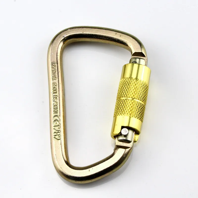 New arrival CE standard steel climbing protection carabiner with factory price