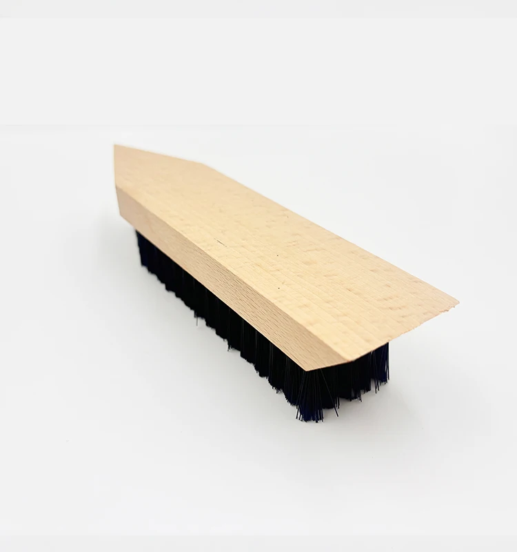 Factory Wholesale Custom Laser Logo Plastic Hair Wooden Shoe Cleaning Brush
