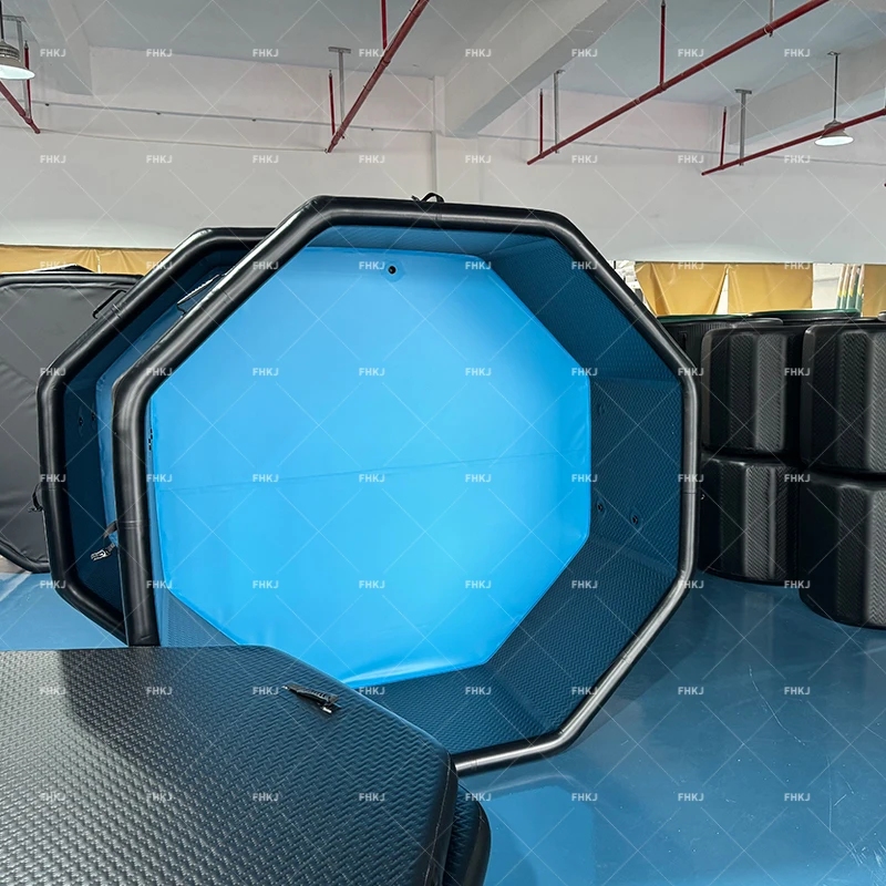 Octagon Multi-Layered Drop-Stitch Material XXXL Inflatable Cold Plunge Ice Bath Tub for Athletes Cold Water Therapy Recovery