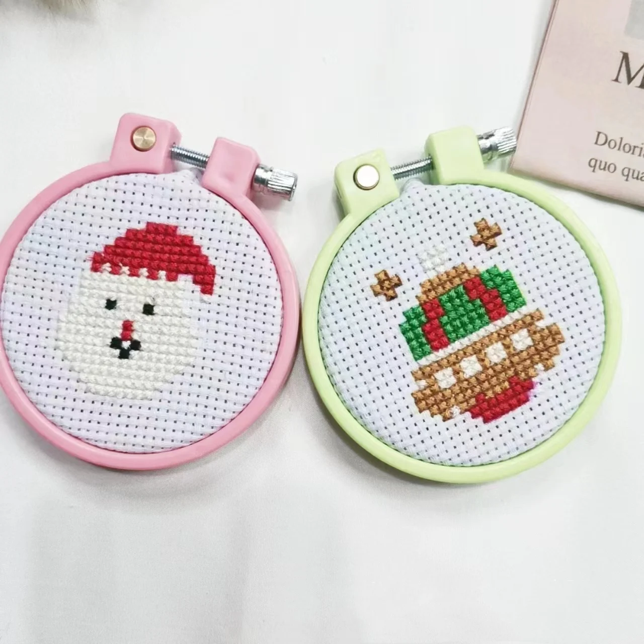 Embroidery Kit with Patterns and Instructions for Beginners Kids Cotton DIY Artificial Animal Cross Stitch Textile & Fabric