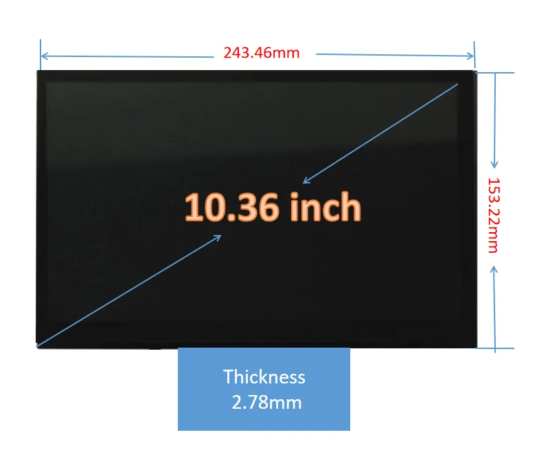 Заводская распродажа ЖК-модуль 31 2 15 6 10 36 дюймов TFT LCD 1200x2000 SPI MIPI полный IPS угол обзора сенсорный для планшета