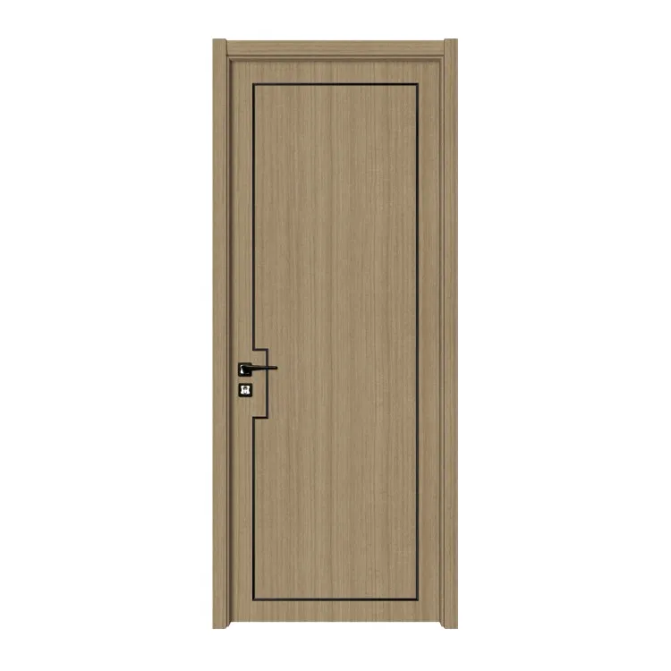 Заводская цена, современная алюминиевая полоса, деревянная внутренняя металлическая дверь безопасности