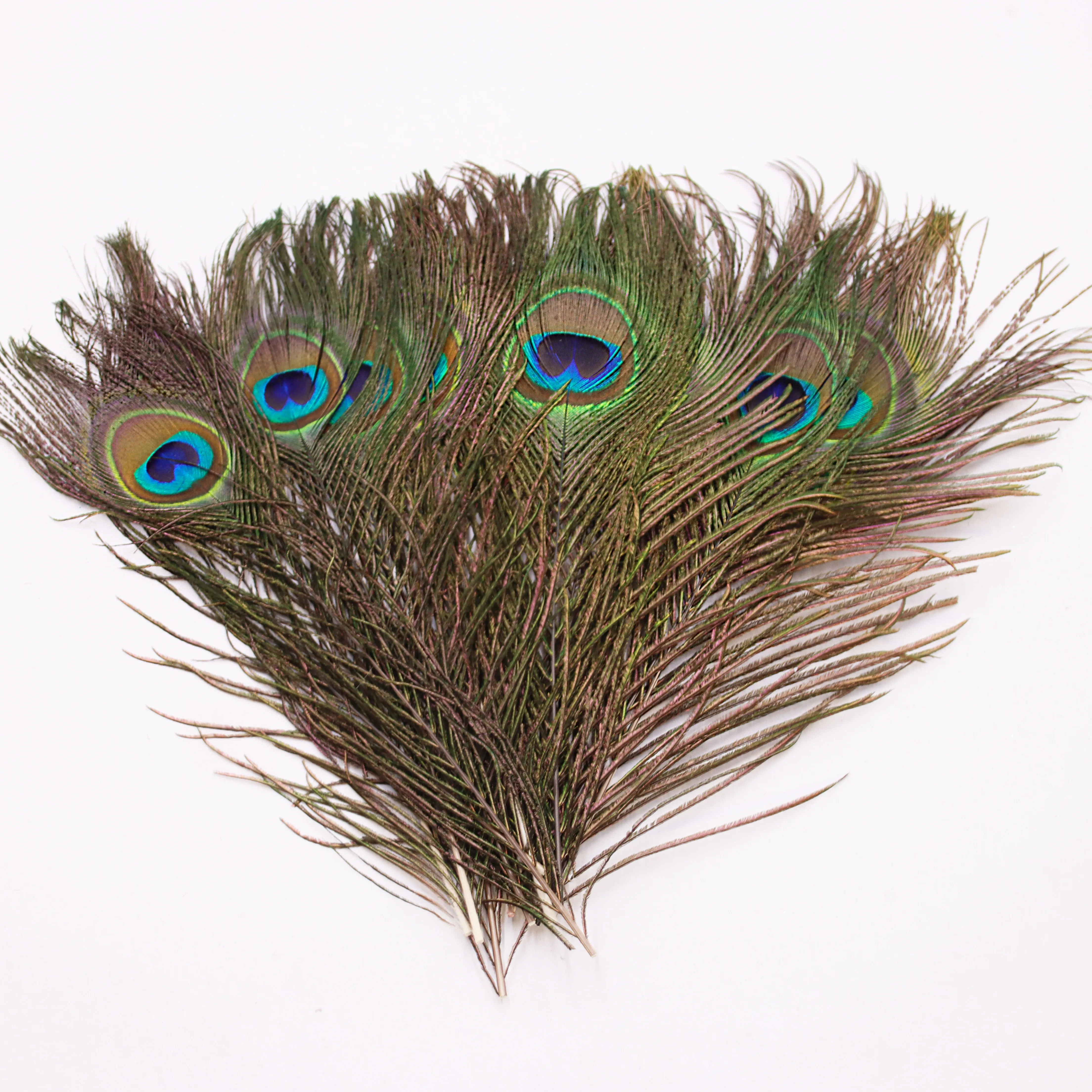 25-30 см натуральный в виде перьев павлина DIY ручной работы ремесла Цветочная композиция украшения оптом