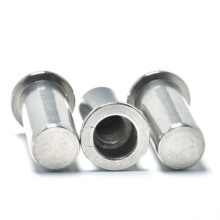 China Factory Cheap price SS304 18-8 M4 M6 M8 Flat Head Plain Body Rivet Nuts with Close End