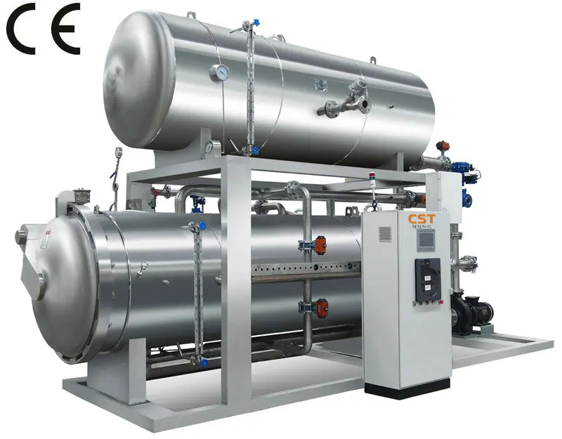 CE certificate horizontal autoclave sterilizer retort for canned food