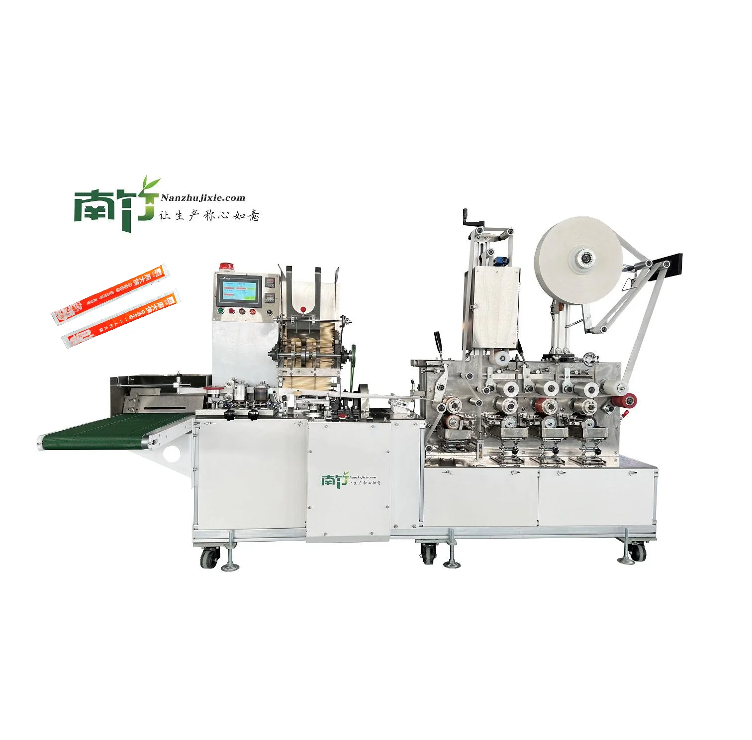 Factory direct hot selling three shaft paper sealing printing chopsticks packaging machine
