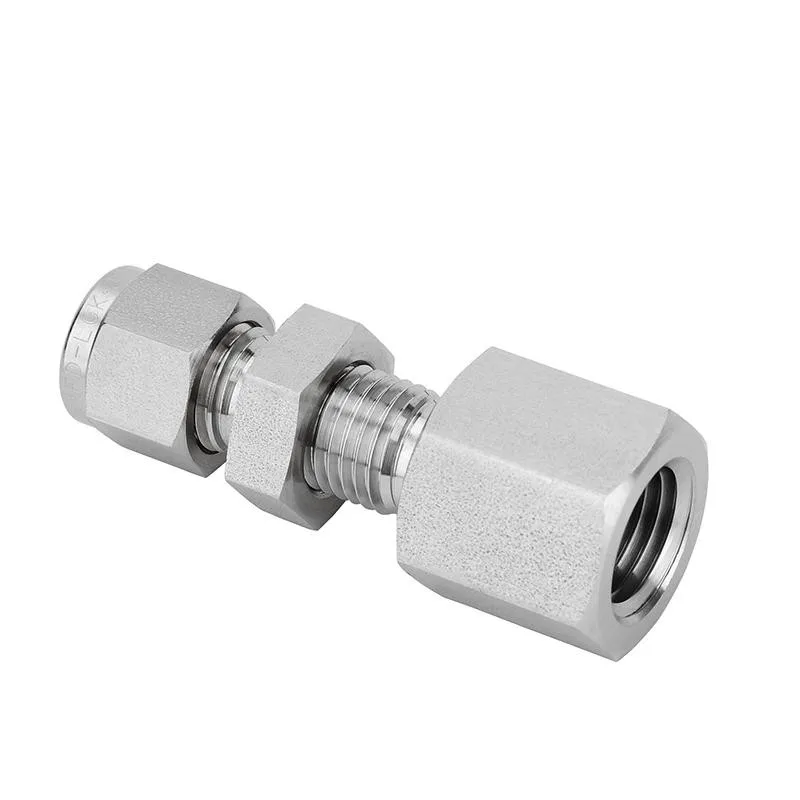 twin ferrule fitting compression tube fitting male connector male elbow straight union NPT BSPT BSPP SAE thread available