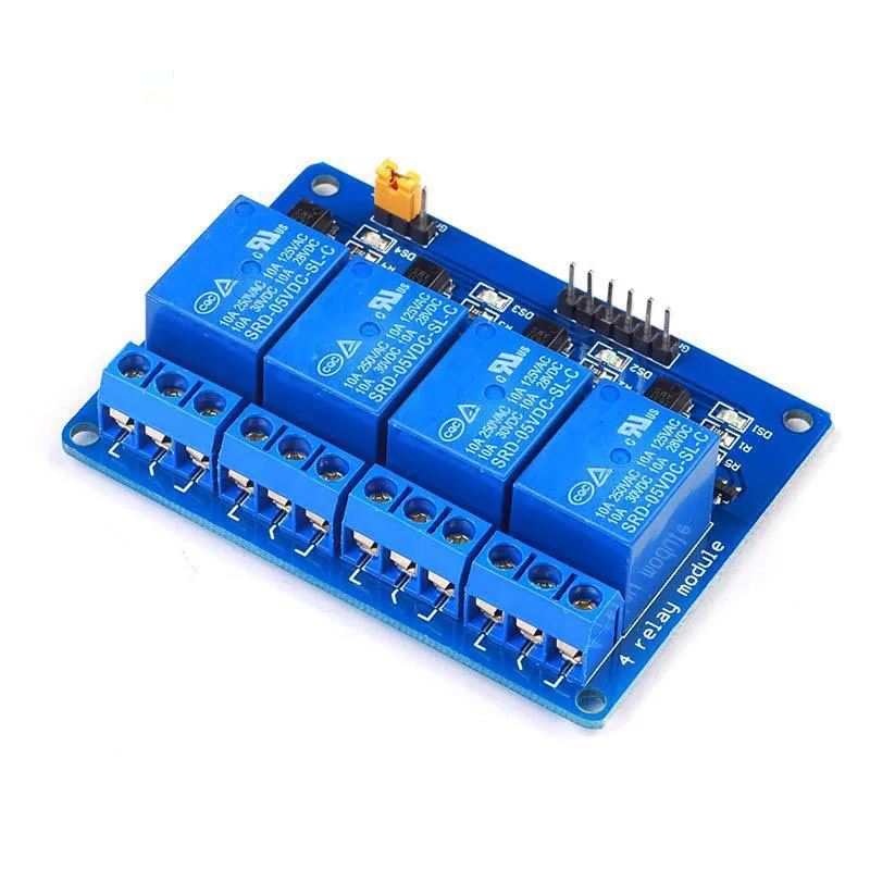 4-channel Relay Control Board With Optocoupler. Relay Output 4 Way 5v Relay Module