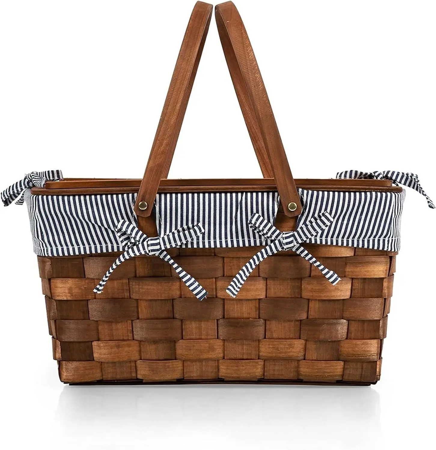 JY Wicker Storage Cooler Bag Organizing Folding Picnic Basket With Blanket Gift Travel Lid Outdoor Wicker Picnic Basket