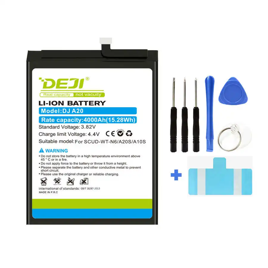 DEJI 4000mAh high quality battery for Samsung A10S A20 Galaxy A20S SCUD-WT-N6
