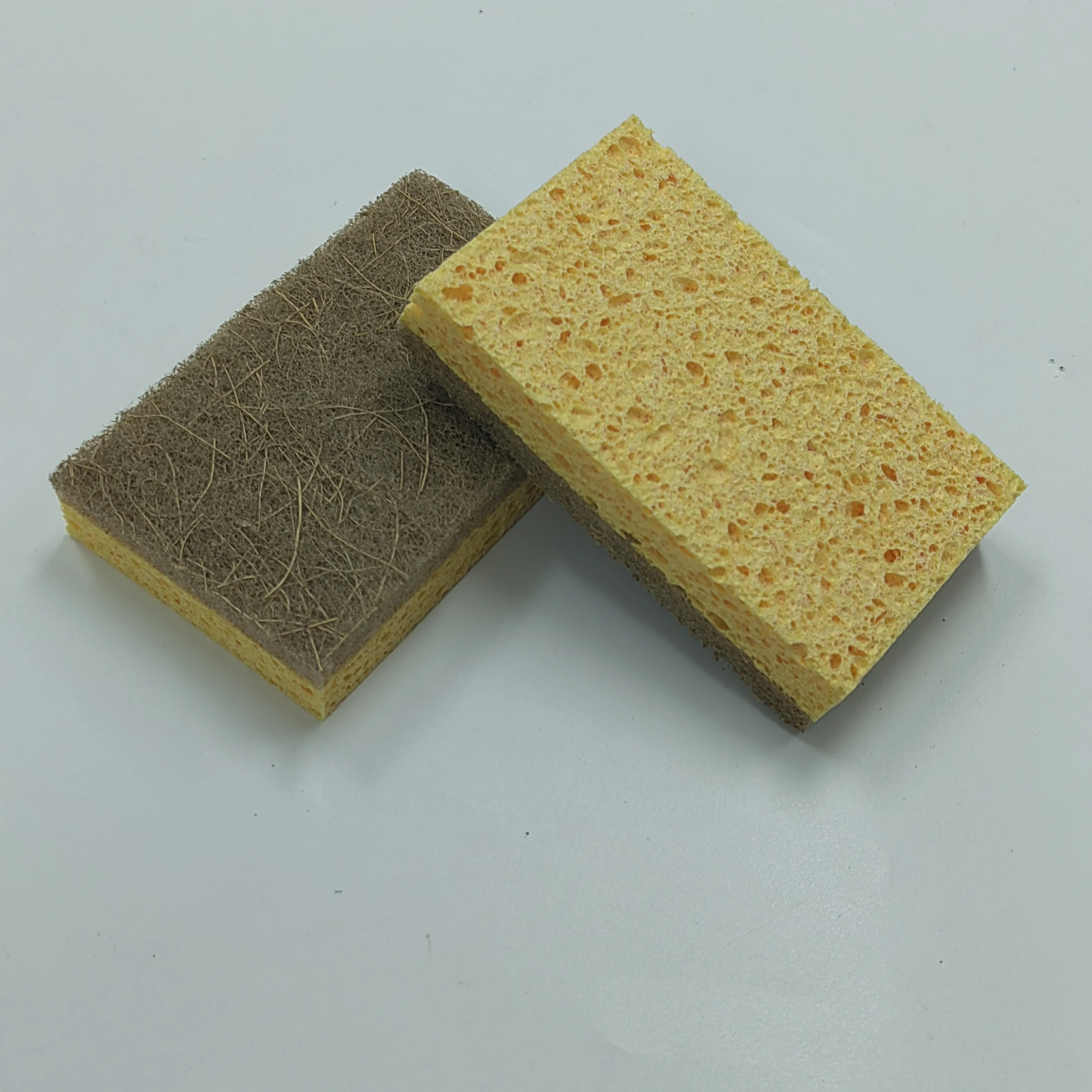 Sustainable Coconut Fiber Cellulose Sponge Scrubber Wood Pulp Dish washing Household Cleaning Square Water Absorbent Cloth