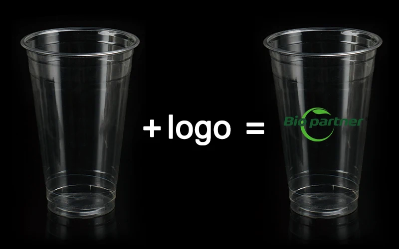 Manufacturer Polycarbonate Cup PLA Milkshake Takeaway Packing Disposable PLA Smoothies Plastic Parfait Cup With Lids