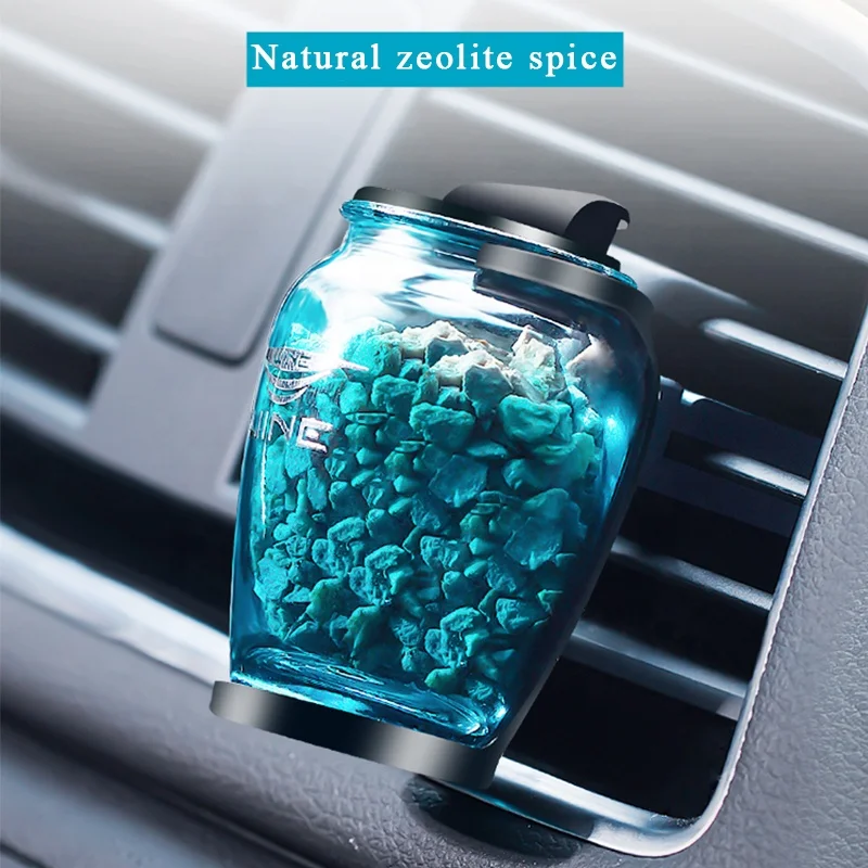 Hot Sale Natural Zeolite Car Air Vent clip Perfume Vehicle air outlet solid aromatherapy decoration Auto Air Purifier fragrance