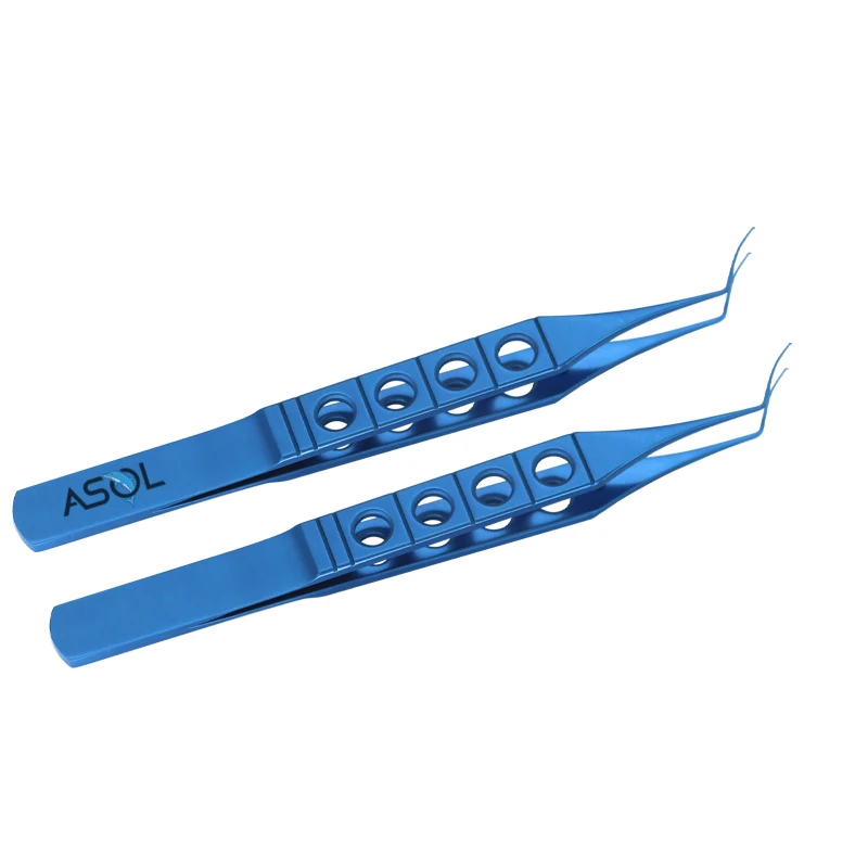 Factory hot sales ophthalmic surgical instruments curved ultrata style capsulorhexis forceps