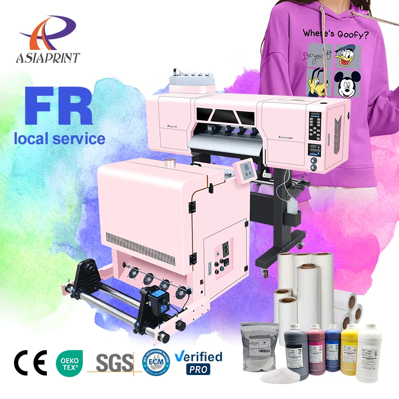 Принтер dtf шириной 60 см с двумя насадками и набором сушильной машины hansen