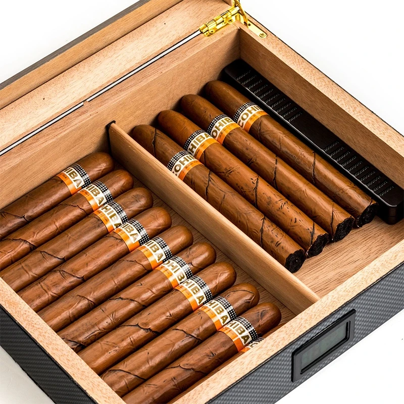 Vanace Wooden Cigar Humidor With Frosted Technique For Sale Used