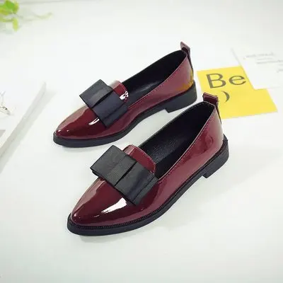 QT005 flat pointed toe office fancy designer formal women light ladies flat shoes