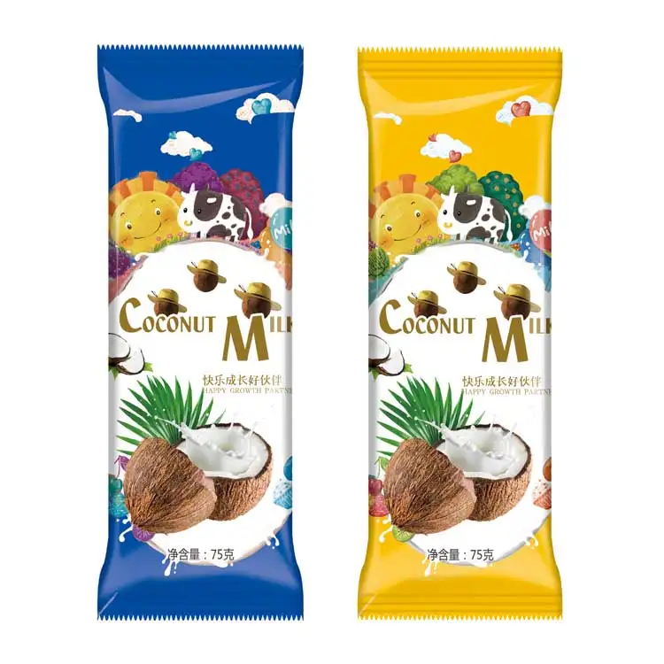 Custom packaging factory  custom printing ice cream popsicle ice ice lolly packing bag