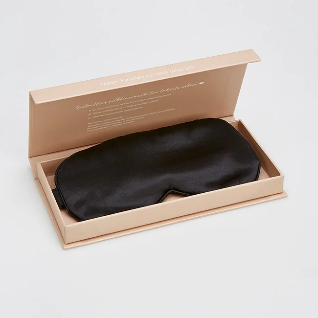 Popular 100% Silk Eye Mask and Pillowcase Set Sleeping Eye Cover in Box
