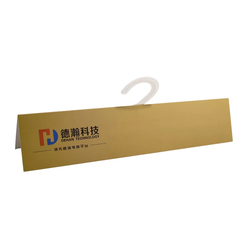 Professional free sample paper material cloth hanger new designed paper hanger for fabric