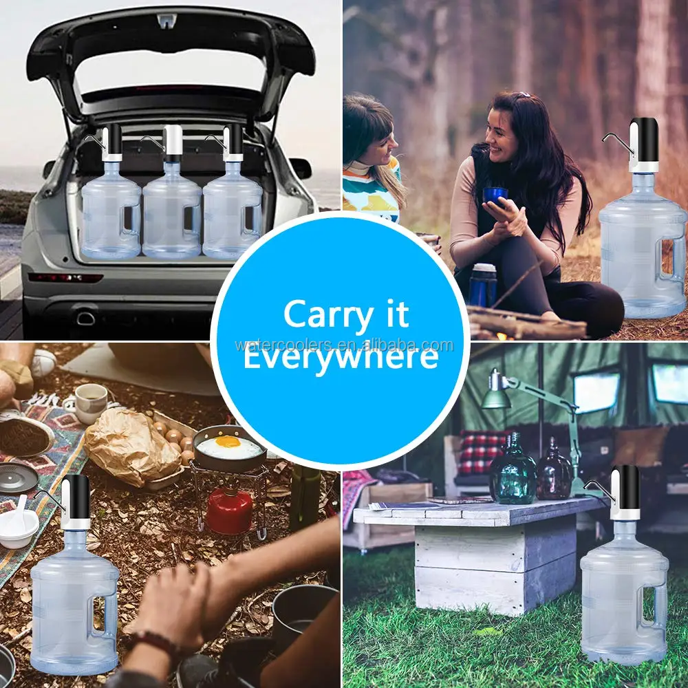 5 Gallon Water Dispenser - USB Charging Universal Fit Water Bottle Pump for Drinking Water Portable Automatic Electric Pump for