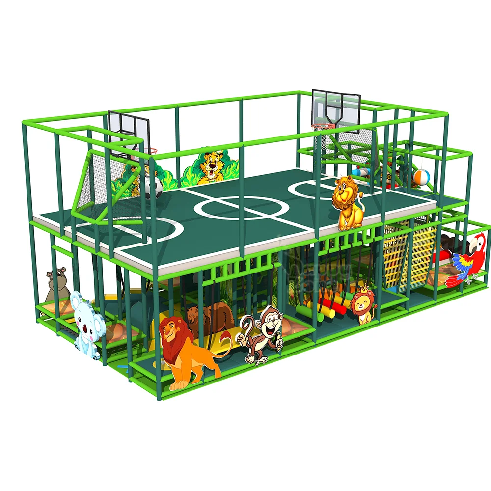 Indoor Kids Mini Playground Equipment Kids Soft Play Area , Soft Kids Ninja,  Jungle Gym with Fun Maze for sale 78sqm