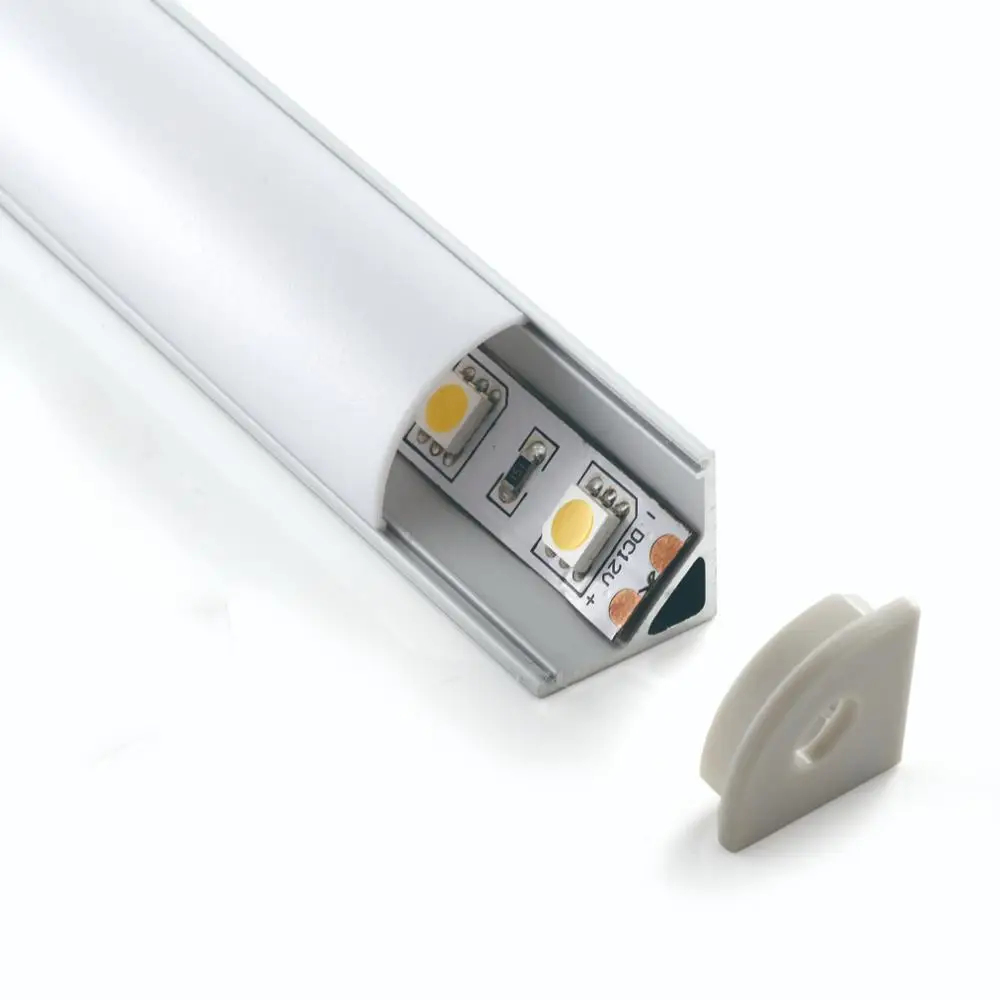 16*16 mm 45 degree corner led profile strip light aluminum profile manufacturer profiles
