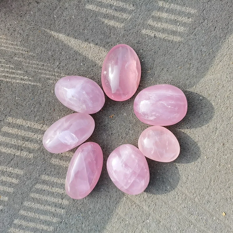 High Quality Natural Rose Quartz Crystal Tumble for sales Rose Quartz Tumbled Stone
