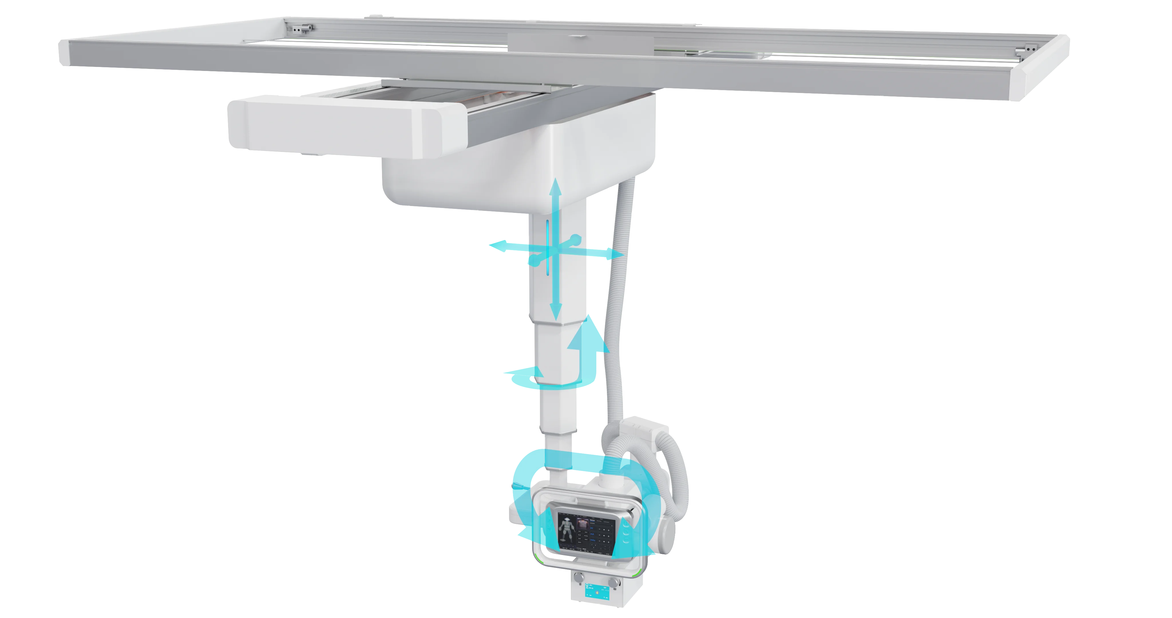 HF Electric Digital Ceiling Suspended Radiography System X-ray Machine for hospital