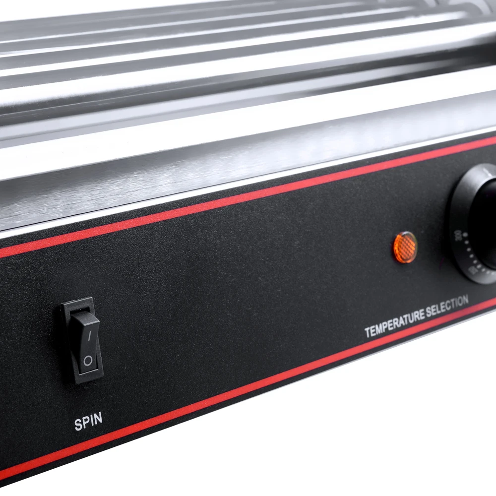 Commercial Hot Dog Grill 5 Rollers Electric Automatic Hot Dog Making Machine Sausage Roaster For Sale