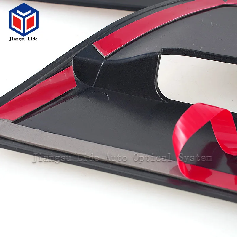 Black Engine Hood Air Outlet Vent Moulding Cover Trim Decorative For Dodge Challenger 2015+