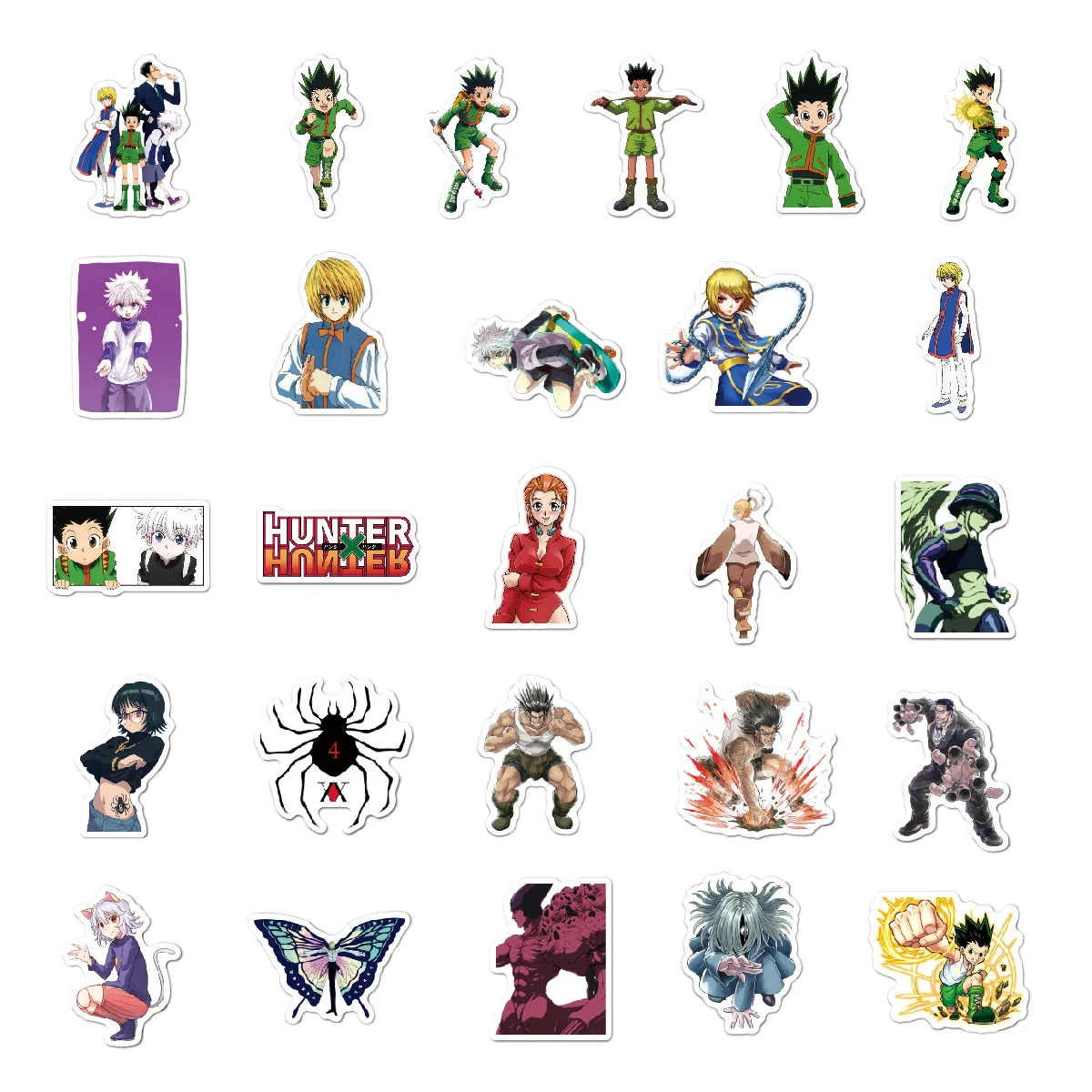 WOWEI Cartoon Paper Ghost Killer Naruto Anime Series Suitcase Computer Water Cup Skateboard Cartoon Graffiti Waterproof Sticker
