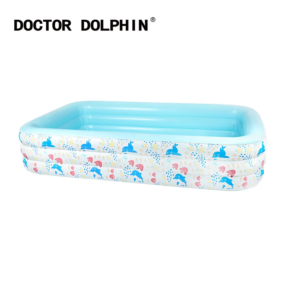 Doctor Dolphin Factory PVC Summer Outdoor Ground Portable Water Games Toy Family Kid Pool Inflatable Swimming Pool