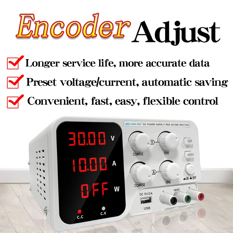 New Product Longwei PDS3010M Adjustable Variable 30V10A Lab Power Supply Switching Bench Source Bench Dc Power Supply