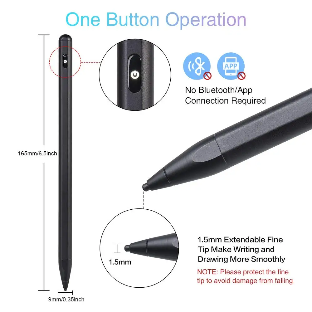 new 2019 trending product Active Capacitive Stylus Pen For iPad Pro Pencil Samsung Mobile Phone
