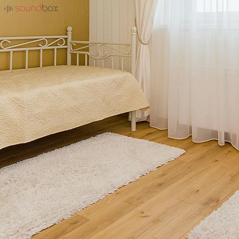 Soundbox solid hardwood floors boards cork floor pvc wpc board acoustic timber wide flooring