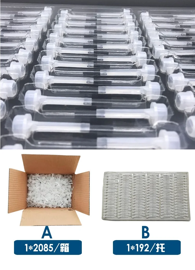 Plastic brush for super glue nail polish brush