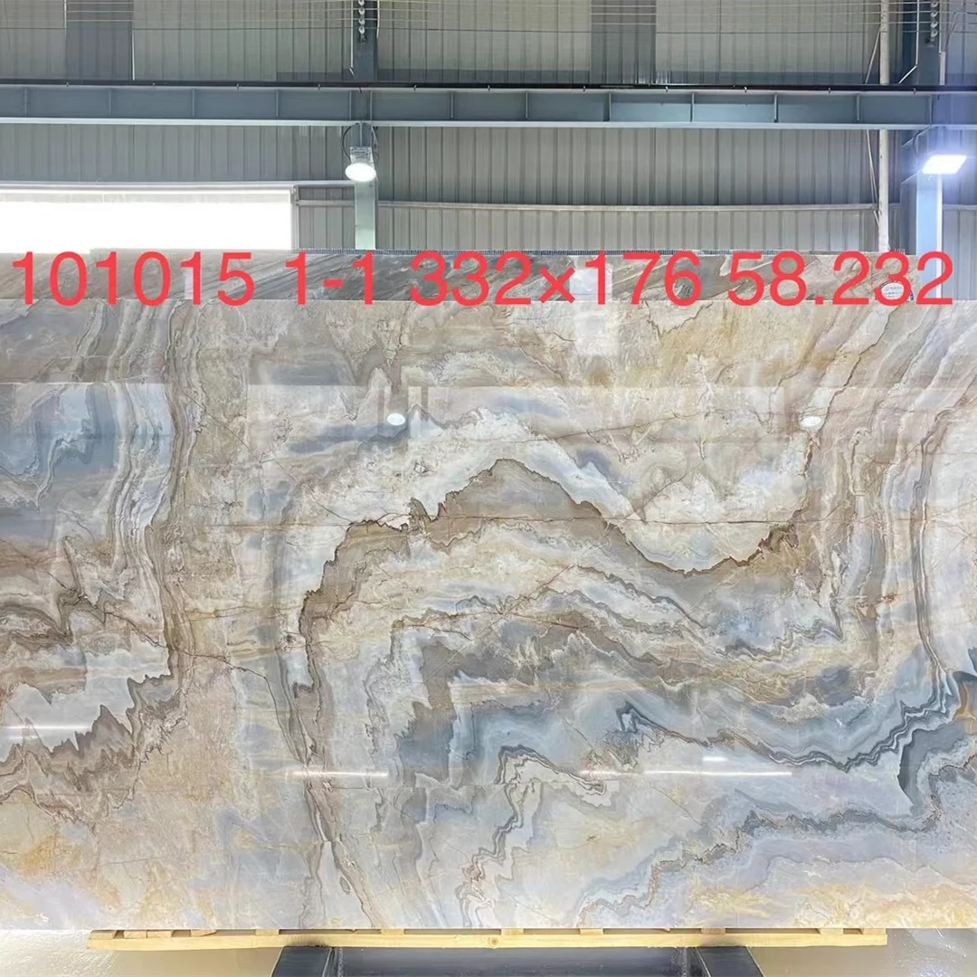 Blue Wall Marble Modern Polished Marble Surface Stone Tile for Villa or Hotel 4 Years Impression Lafite