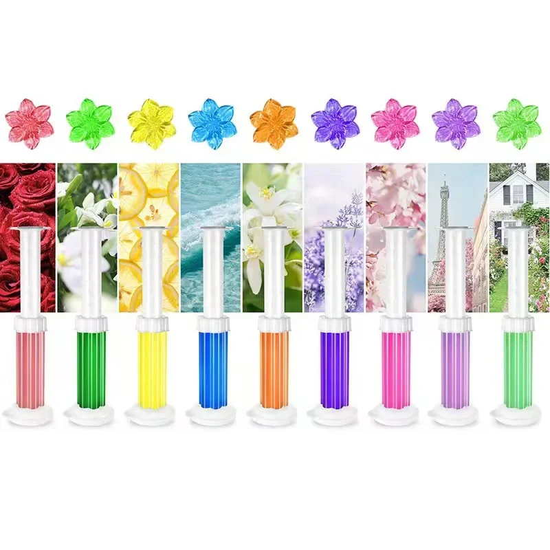 2024 Anti-odor Fresh Different Flower Fragrance Toilet Stamp Cleaner Gel
