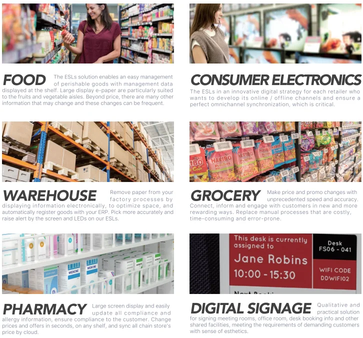 Smart Shelf Led Screen Advertising Digital Signage And Displays For Supermarket Lcd Shelf Display