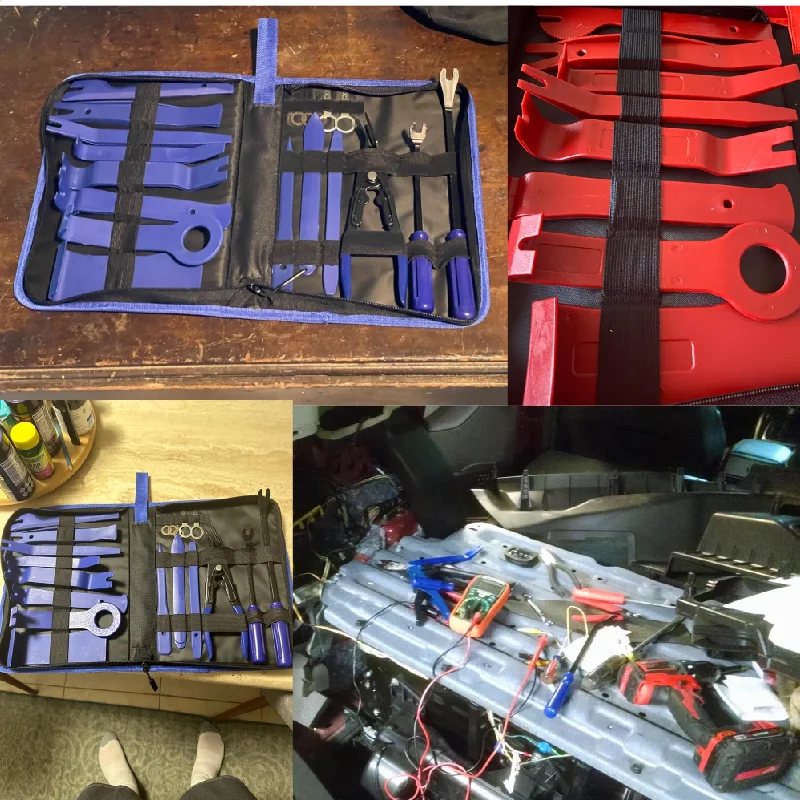 Promotional Car Door Fastener Panel Disassembly Repair Set Automotive Plastic Upholstery Pliers Trim Removal Tool Set With Bag