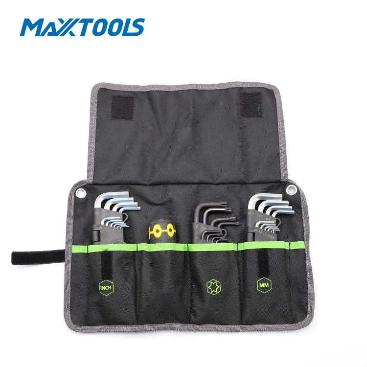 Hex Key Set, Allen Wrench Set Inch/Metric In Canvas Bag