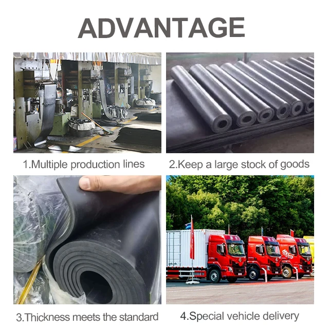 High temperature resistant insulating rubber sheet Thickening and wear resistance Black insulation material