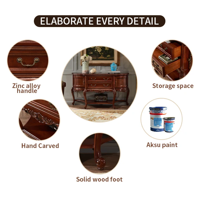 Американская Античная резьба по дереву, прихожей, входного стола, крыльца, кабинета, мебель для гостиной R225A1