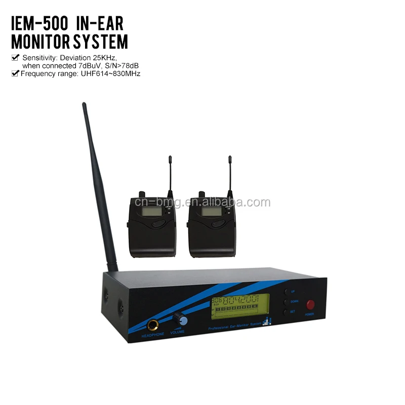  IEM-500 система УВЧ ушного монитора мониторинга на сцене студия записи 300iemg2 G2 2 приемника +
